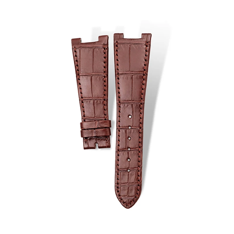 Professional Production 25MM Leather Handcraft Brown Straps For Pp Nautilus Strap