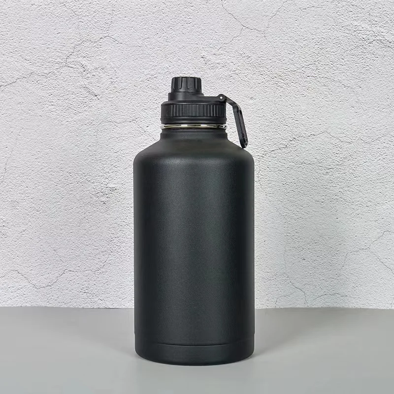 Sports Gym Fitness Bodybuilding Water Bottle Big BPA FREE 2.2L stainless steel Water Bottle