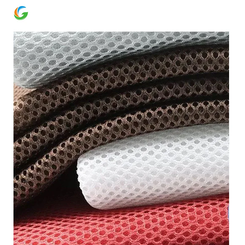 Manufacturing Pleated Mesh Fabric Eva Camouflage Mesh Fabric Sustainable Embroidered Polyester 3D Mesh Fabric For shoes