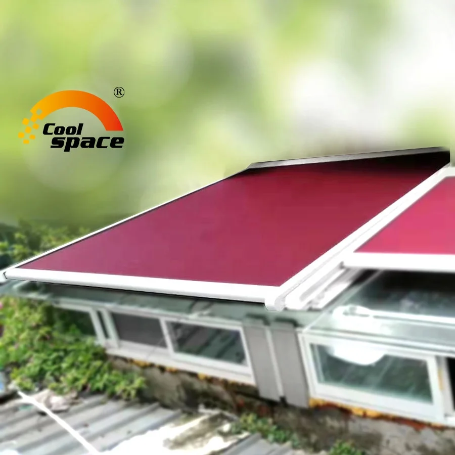 Outdoor roof awning retractable awning pergola aluminum 3x3m 4x4m 5x3m 5x5m