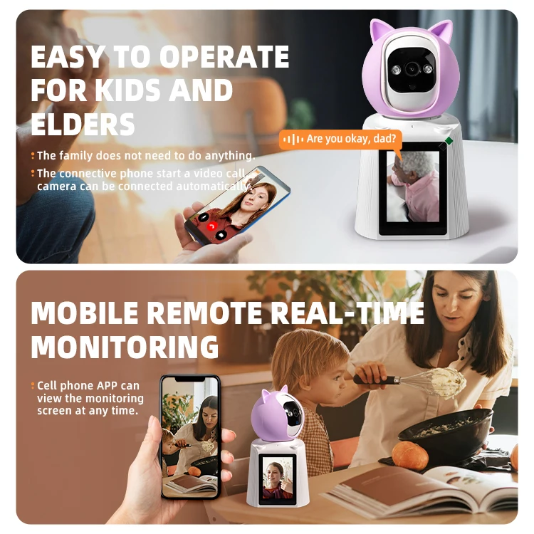 High performance 2 way video calling cctv IP wifi camera for baby monitor and night vision