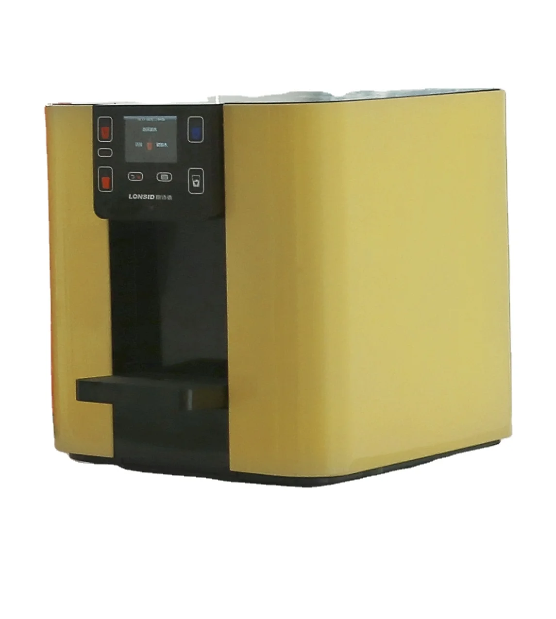 Small Water Dispenser Cooler School Kitchen Mini Water Bar Have Children Safety Lock Pou Hot Cold Home Desktop Household Office