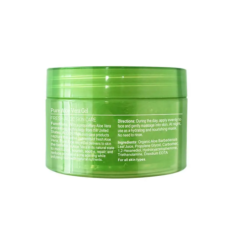 Private Label Dry Skin Hydrating 96% Pure Aloe Vera Soothing Gel for Skin