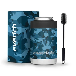 Stainless Steel 12oz Vacuum Insulated beer Can Bottle Cooler Double Wall Copper Plated Metal Can Chiller For Cans and Bottles