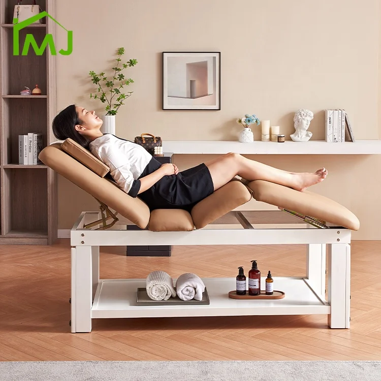 Adjustable Massage Table SPA Therapy Beauty Couch Bed Portable Leg Bending Bed