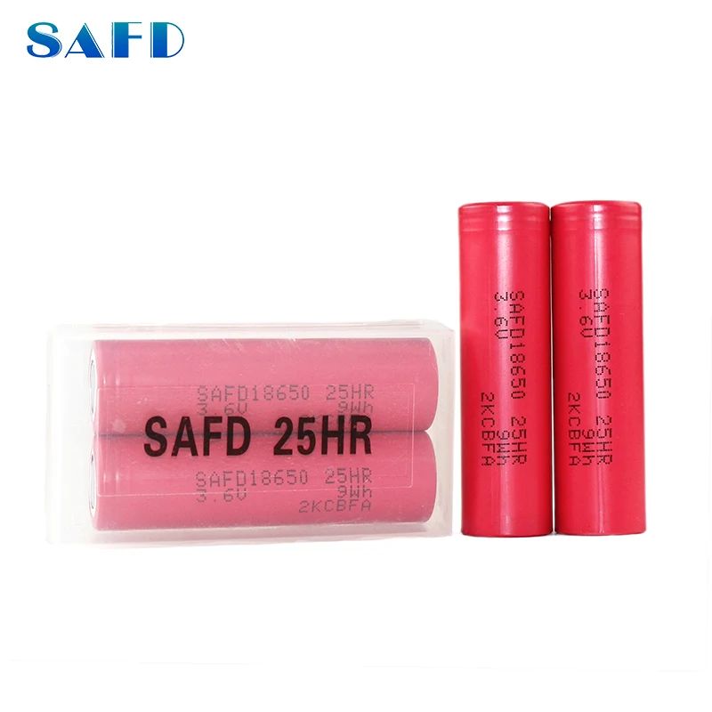 SAFD 18650 2500 мАч 3 6 В 25A 10C аккумуляторная батарея для подметальных приборов