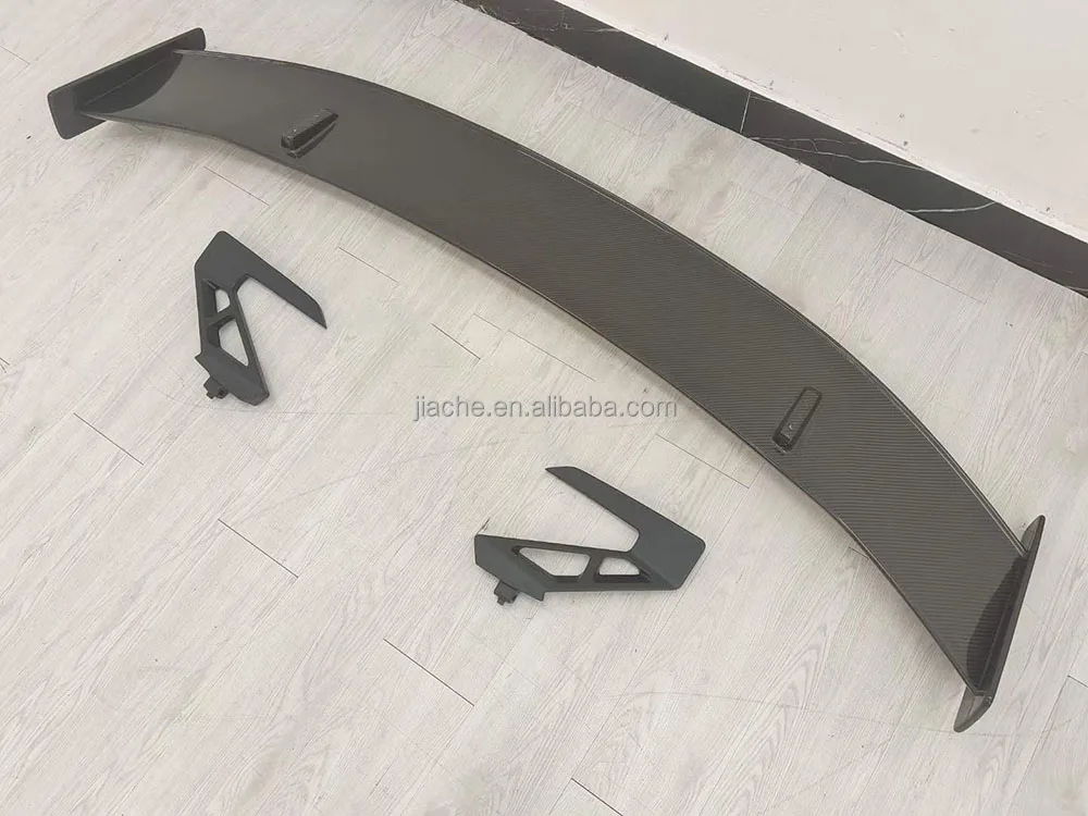 Carbon Fiber FRP Rear Lip Spoiler Trunk Wings With Bracket for Audi R8 2013-2022 Rear Boot Spoiler Car Styling