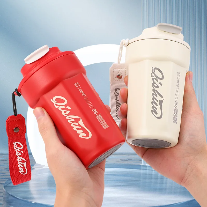 450Ml Smart Temperature Display Stainless Steel Coffee Cup Double Wall Travel Office Coffee Vacuum Cup With Lid