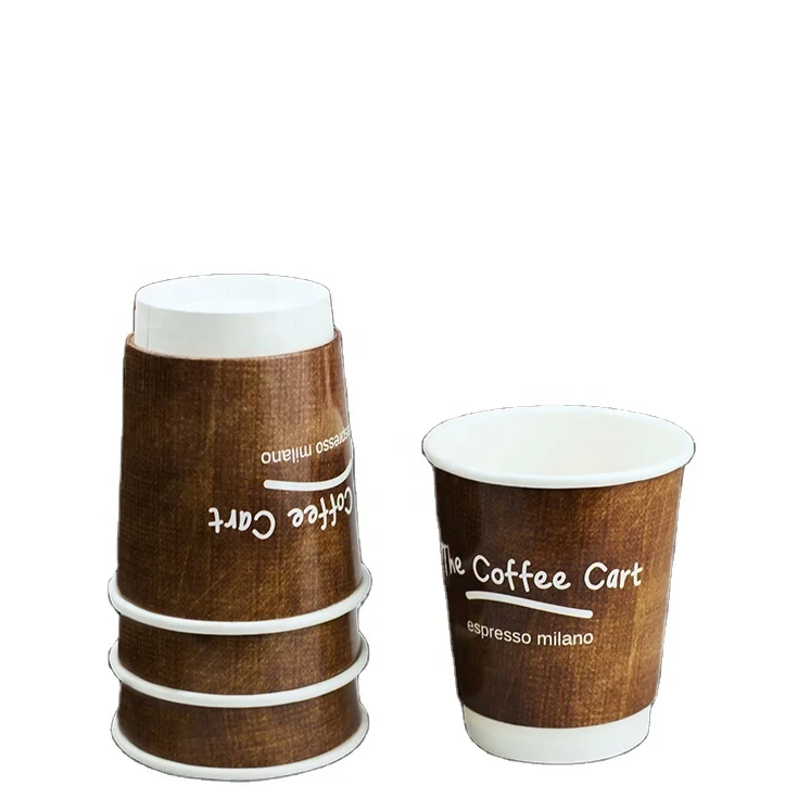 Hot Insulated 12oz Paper Cup_Hot Insulated 12oz paper cup double wall_High-quality and inexpensive paper cups with lid