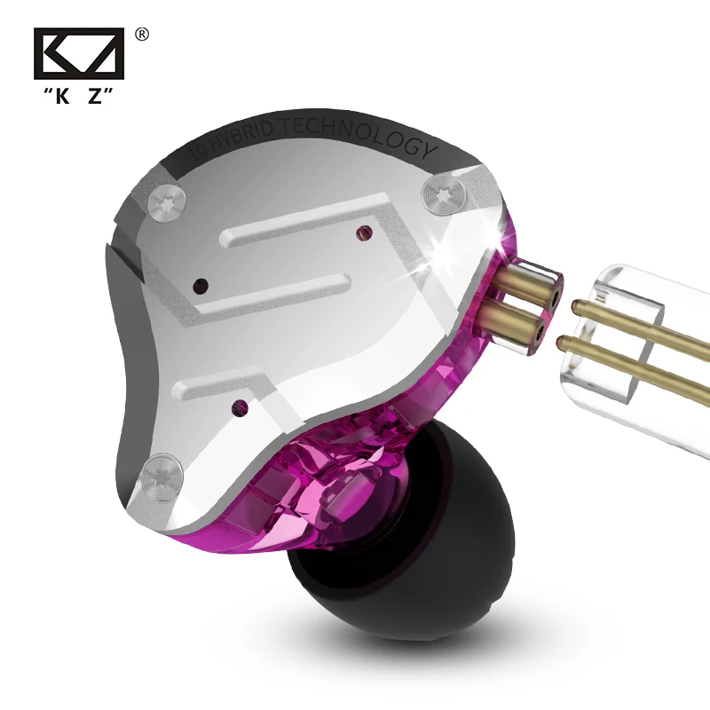  KZ ZS10 Pro 4BA + 1DD гибридные наушники-вкладыши 12 драйверов Hi-Fi гарнитура DJ монитор