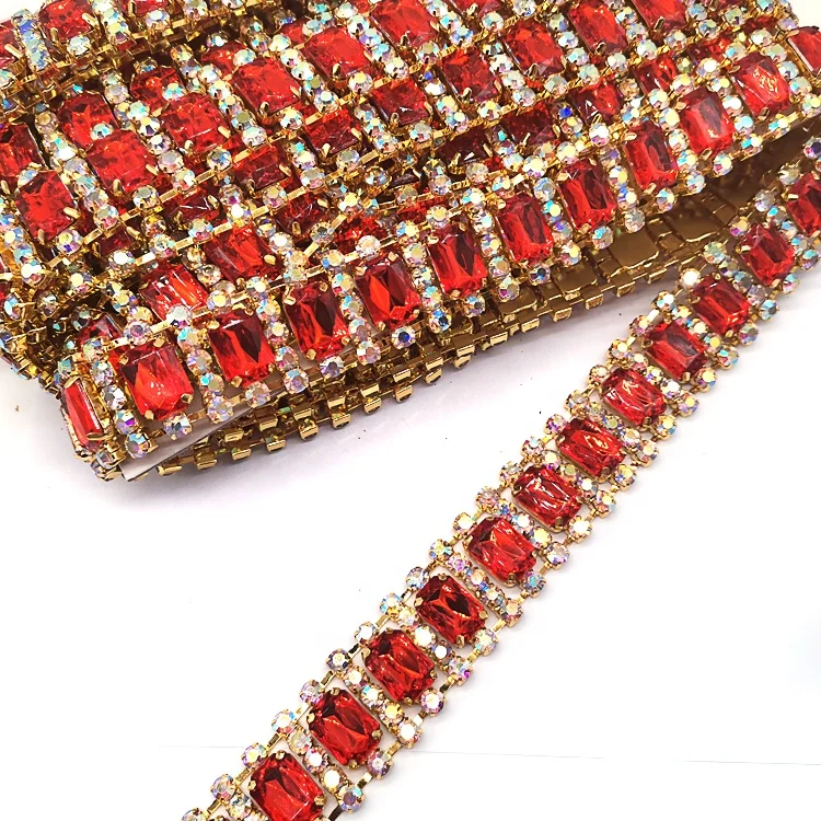 Factory wholesale carnival garment hair pieces rhinestone trimming