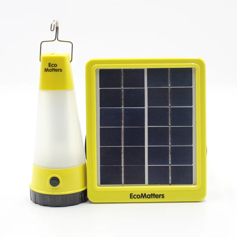 EcoMatters Rechargeable Solar Powered multi function camping light