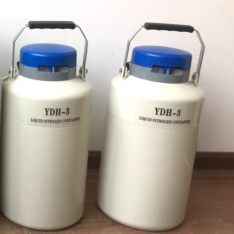 Криогенный сухой доставка дюар YDH-3 жидкого азота грузоотправителя содержит абсорбирующий материал