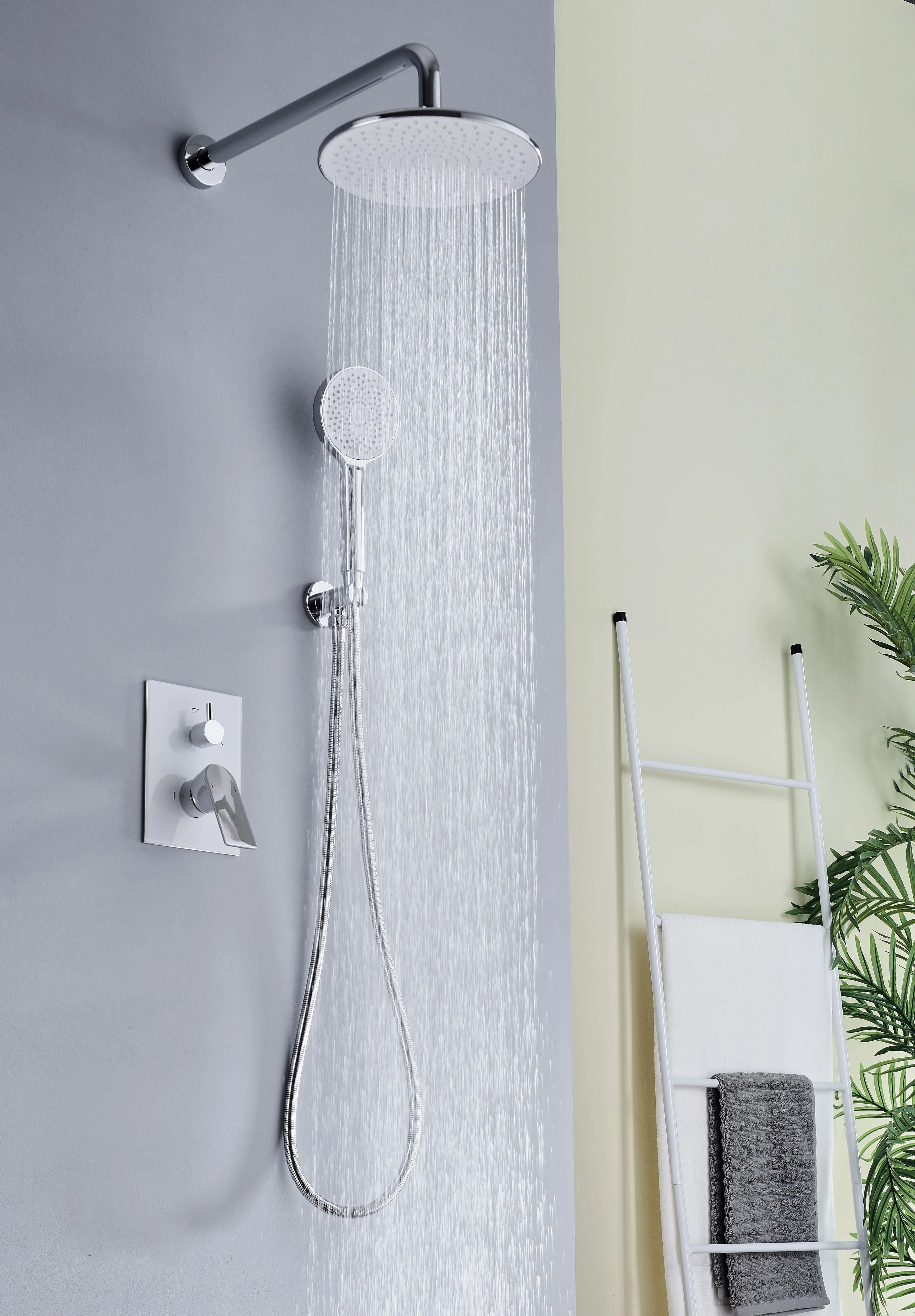 SANIPRO Stainless Steel Wall Mounted Hotel Bathroom Shower Set