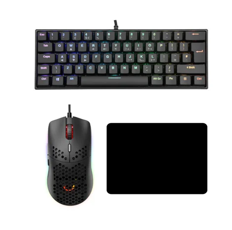 
AA OEM/ODM Factory wholesale RGB Gaming Keyboard and Mouse Combo Mouse Pad 
