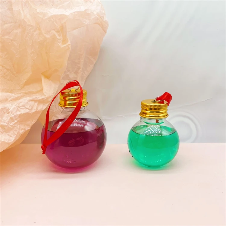 50ml 100ml Round ball shape water milk PP coffee plastic bottles