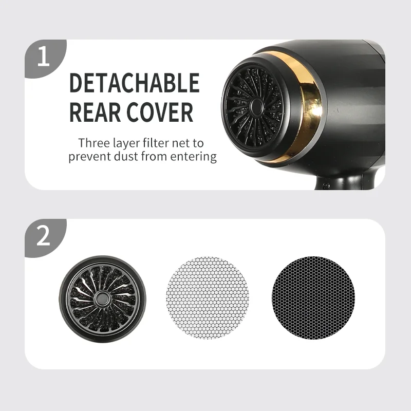 KooFex 2600W High Power BLDC Hair Dryer Salon Brushless Motor Hair Dryer 80000 Rpm Professional Blow Dryer