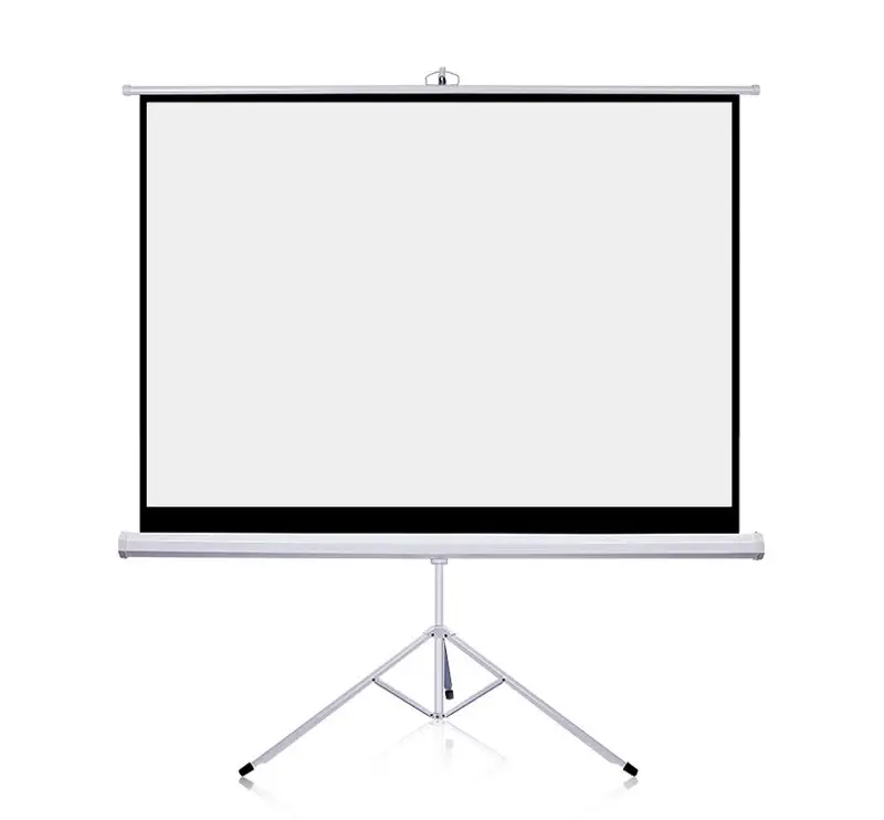 Factory supply cheap 75'-150' tripod projection screen 70'X70' with matte white 300 inch projector Lowest Price