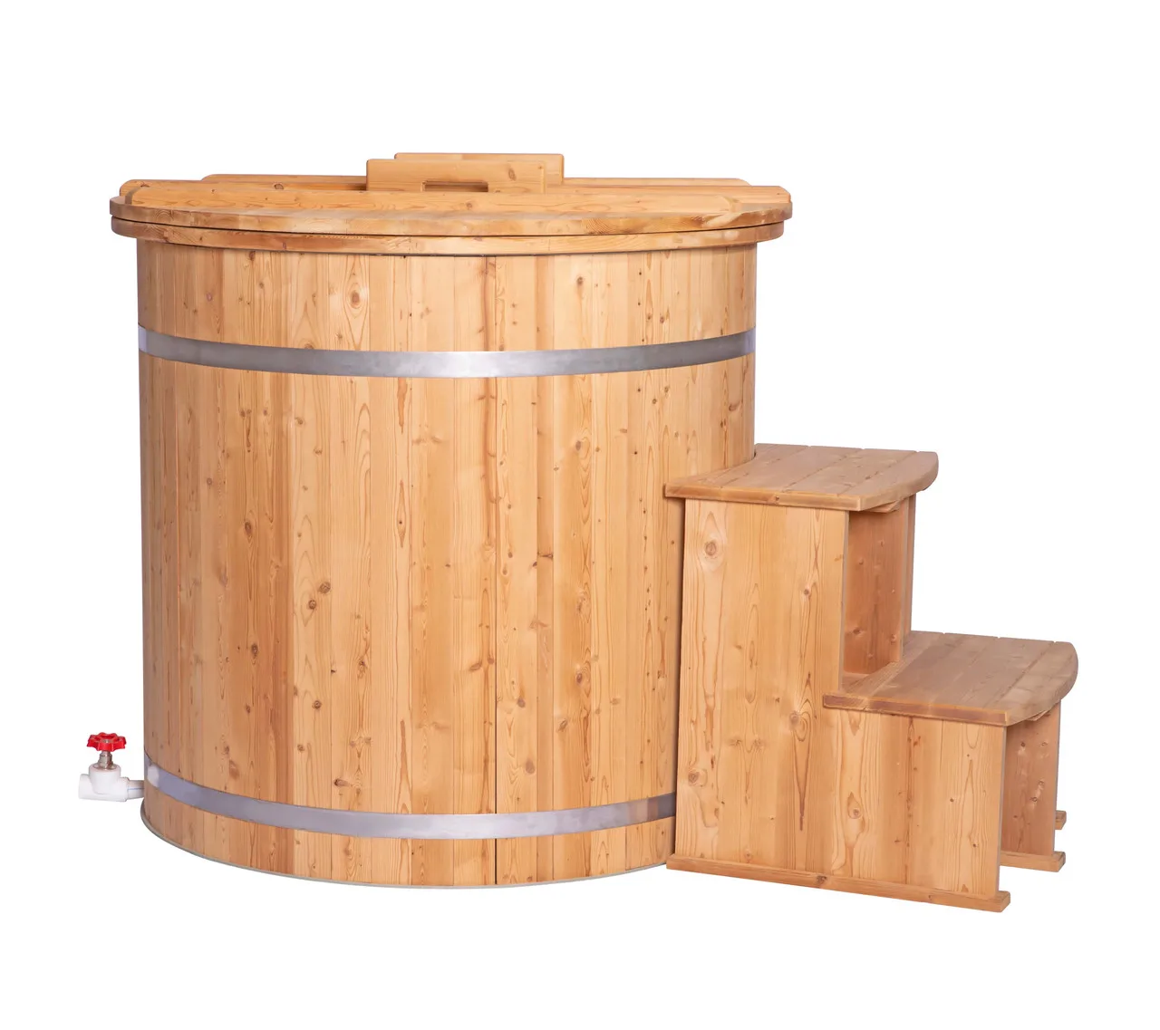 Modern Design Wooden Cold Plunge Tub Cold Water Bath For 1 Person Outdoor Body Recovery Ice Treatment 2℃