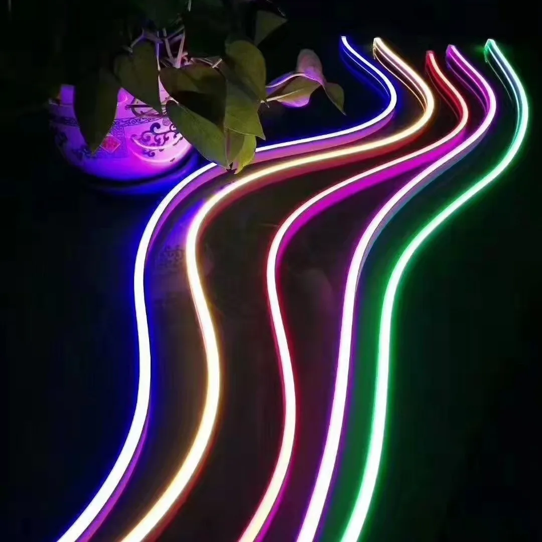Dream Rgbic Flexible Neon Lights 24v Pixels Led Strip Running Color Led Neon Silicone Led Strip Diffuser 60led
