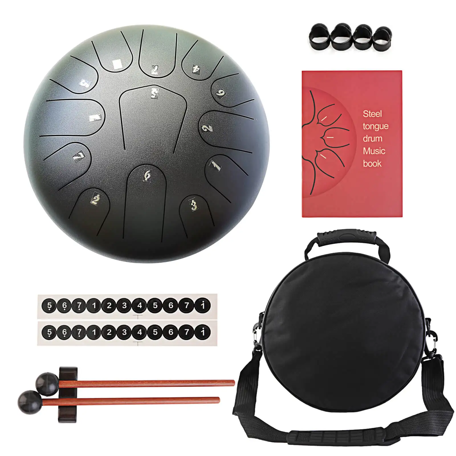 12-дюймовый 13-Примечание ударный инструмент, Йога, медитация, чакра барабан, стали язык барабан