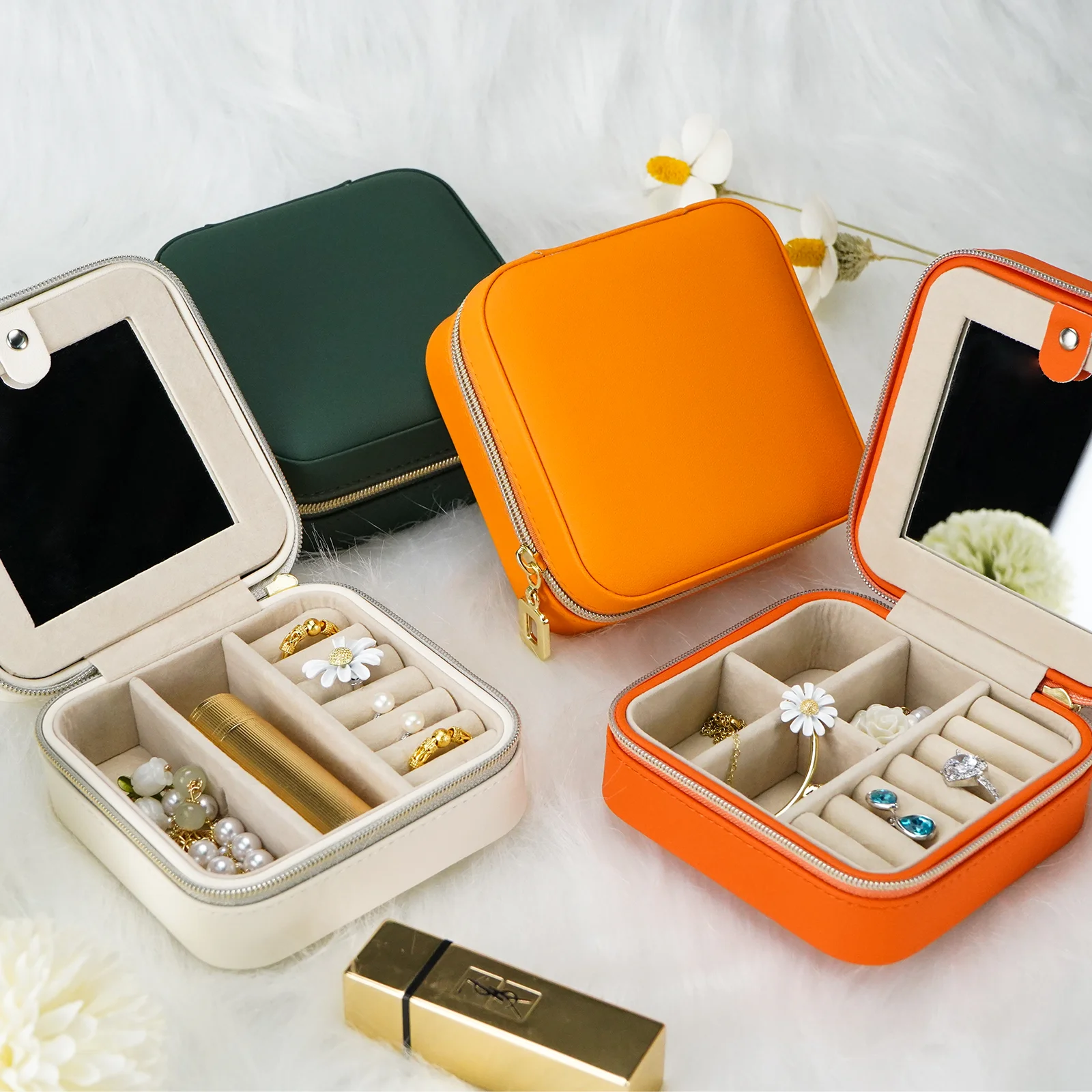 Quality luxury custom logo jewelry organizer box in store quickly deliver large jewelry box jewelry organizer