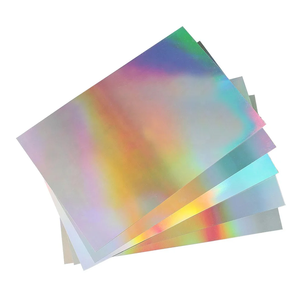 New Product Rainbow Holographic PVC Sheet for Plastic Card Laminate