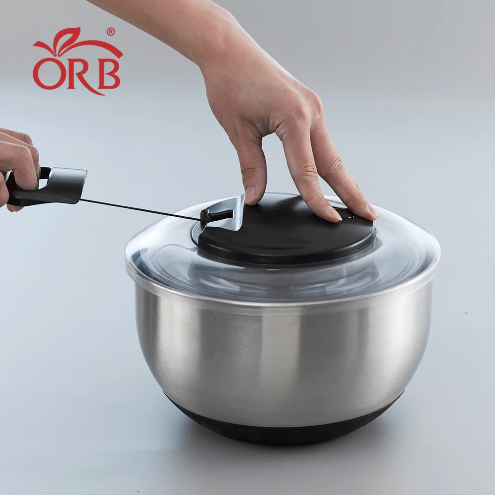  Кухонный ручной Спиннер для салата из нержавеющей стали