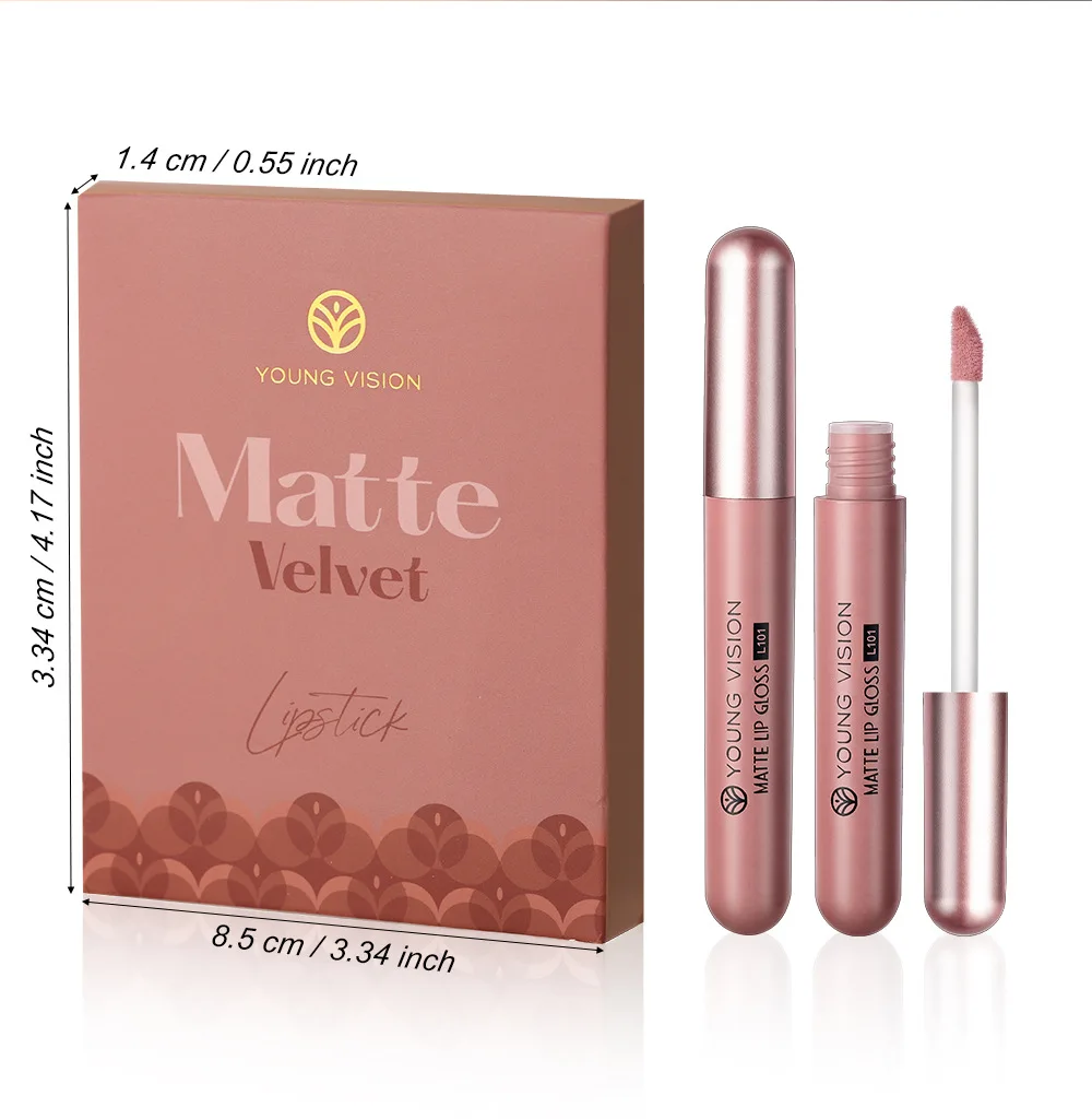 Tiktok Hot Selling Not Easy to Fade Suitable for Multiple Occasions Gift for Family and Friends Matte Lip Gloss Set