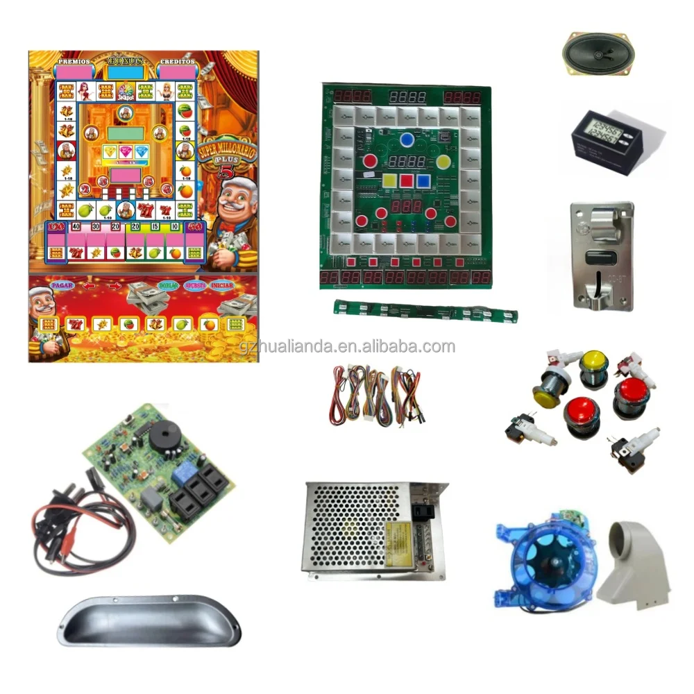 HL PCB board Fruit King Game 1 3 5 Mario Game Console Kit Coin-Operated Game Console Kit