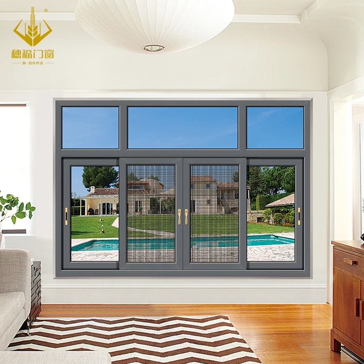 High quality cheap balcony commercial aluminium alloy sliding glass basement windows replacement