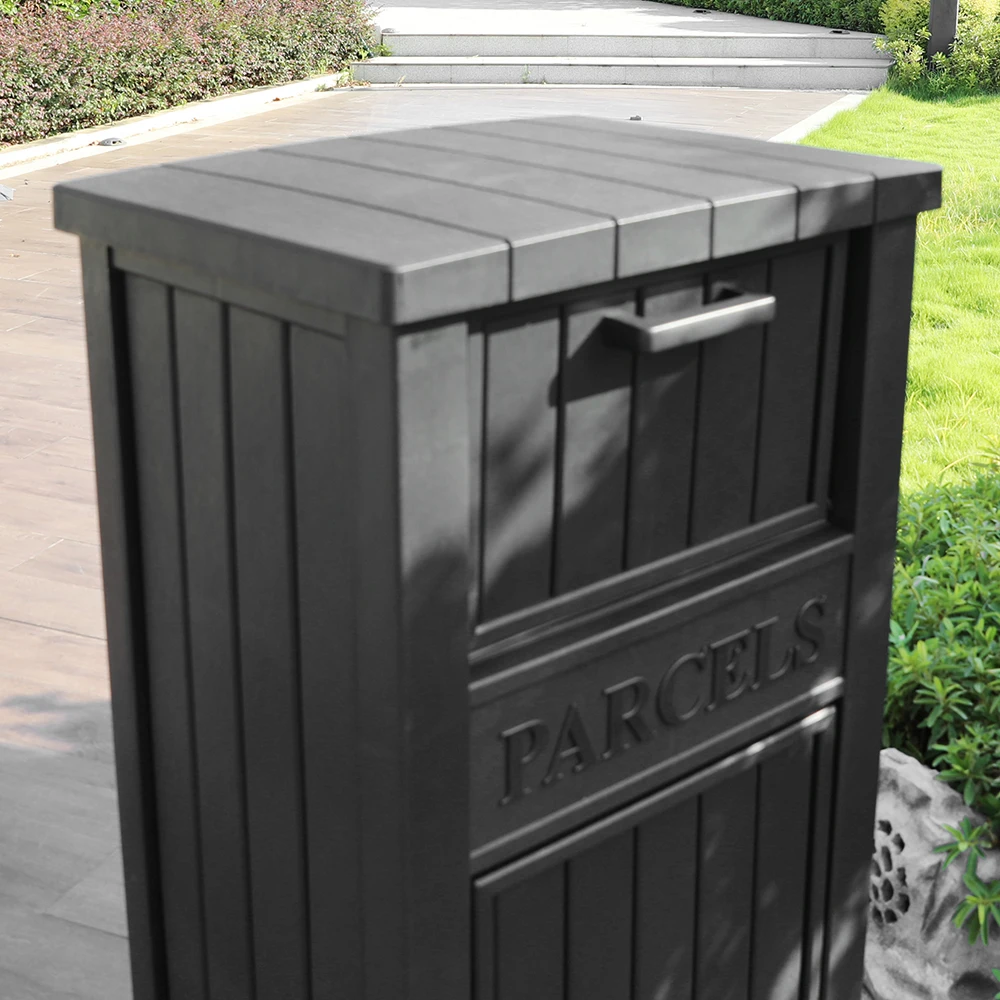 Outdoor Ground Mounted Parcel Delivery Drop Box for Mail and Parcel