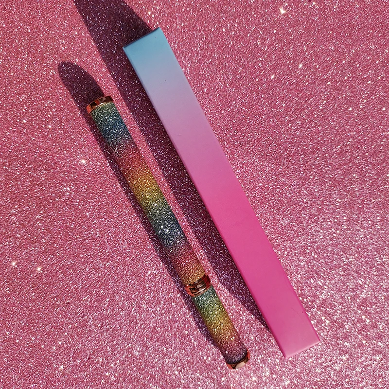 
2 in 1waterproof Glitter Eyeliner vegan lashglue eyeliner pen private label Magnetic Adhesive Eyeliner pen 