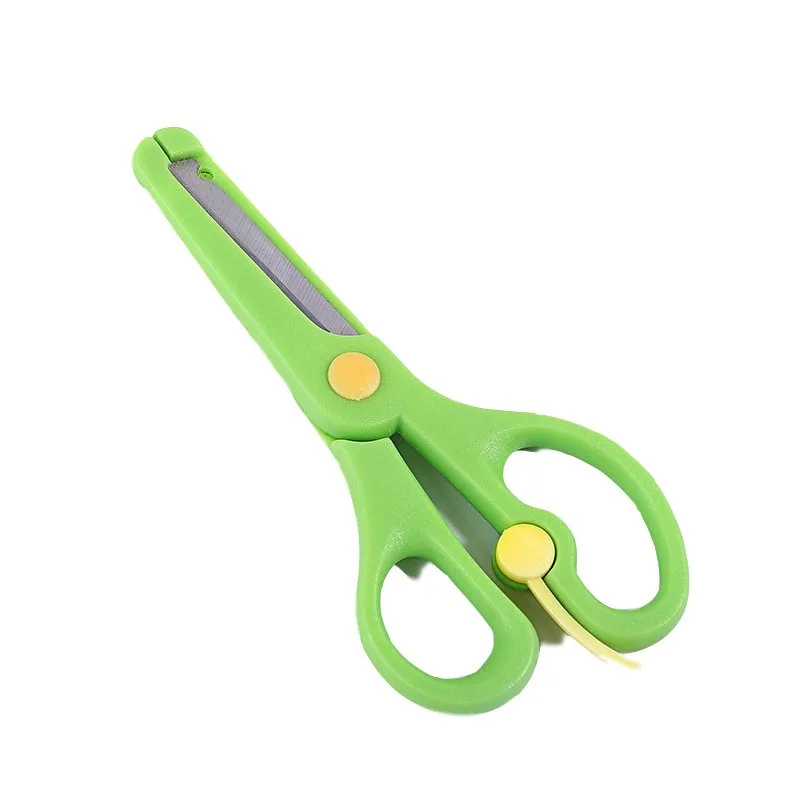Школьные экономящие силы весенние ножницы с защитой от захвата рук для детей дошкольного возраста Обучающие Офисные ножницы «сделай сам»