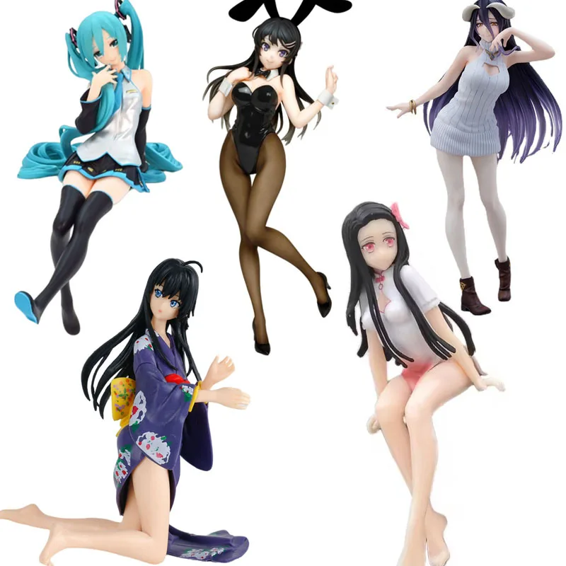 16cm/6.2inches Nezuko PVC Anime Demon Slayer Sexy Figure Toy For Birthday Girl Gifts