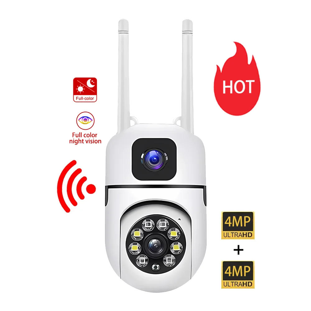 Outdoor Waterproof Wifi Bulb Camera Dual Lens E27 night vision wireless Light Lamp Camera IPC360 Home 1080P PTZ 2MP CCTV Camera