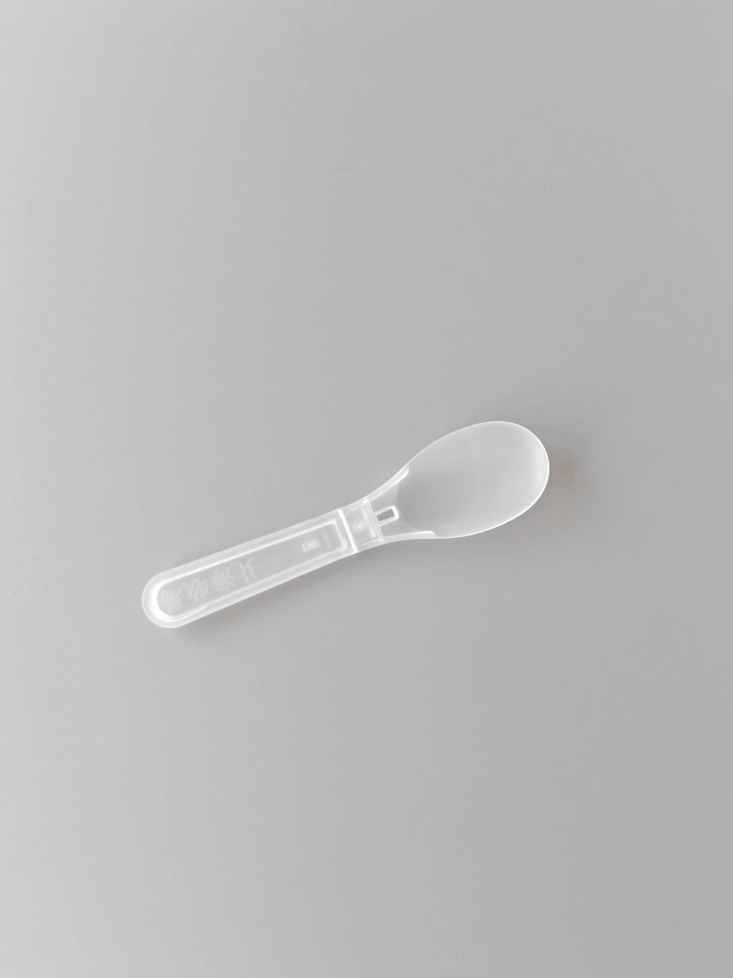 Disposable Plastic Folding Spoon for Travel Convenient Carry-On Item