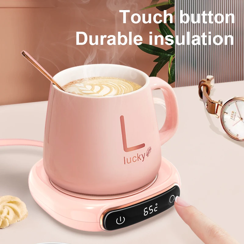 New Arrival Home Office Desk Use Electric Beverage Cup Pad Warmer Heating Plate Tea Water Milk 3 Temperatures Coffee Mug Warmer