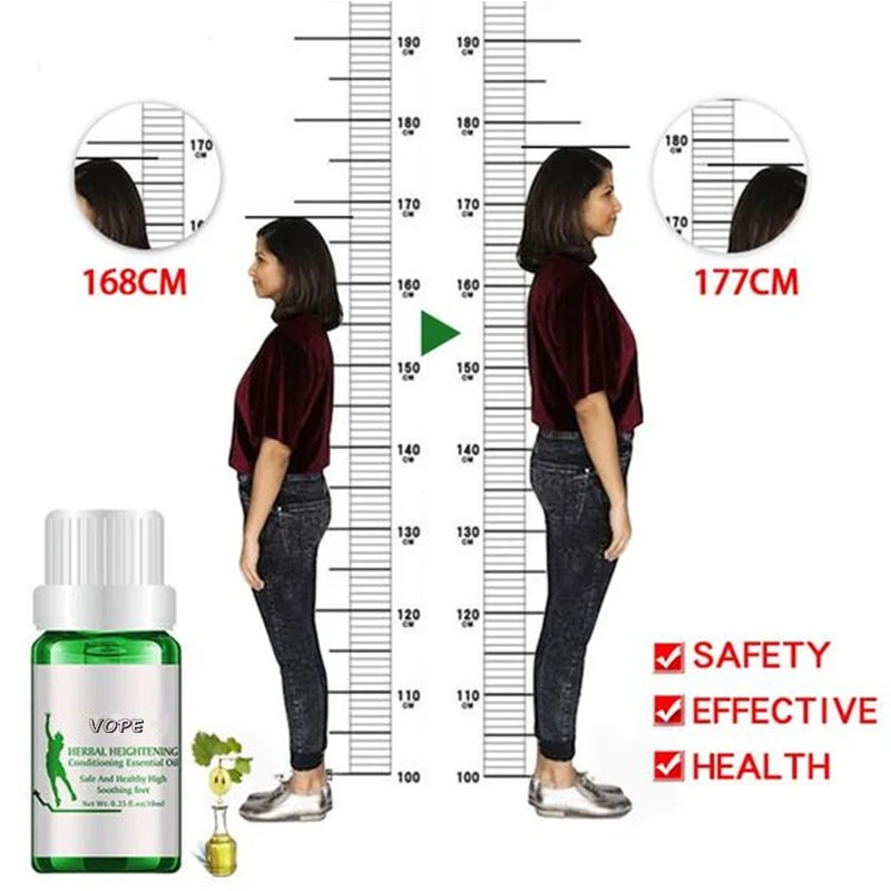 Safe Effective Herbal Plant Foot High Massage Oil Height Increasing Growth Oil For Man And Women