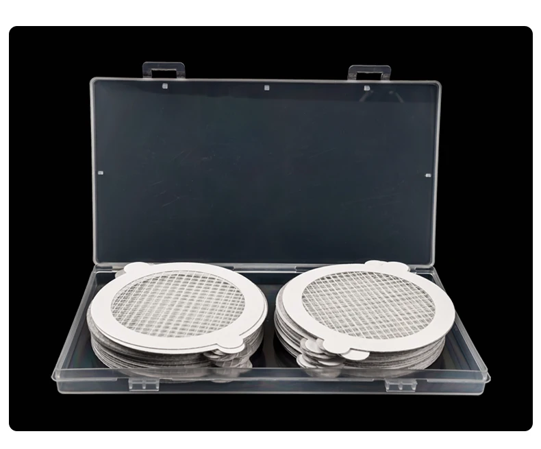 Wholesales self adhesive hair catcher for tub floor drain mesh stickers shower drain hair catcher disposable pack mesh stickers