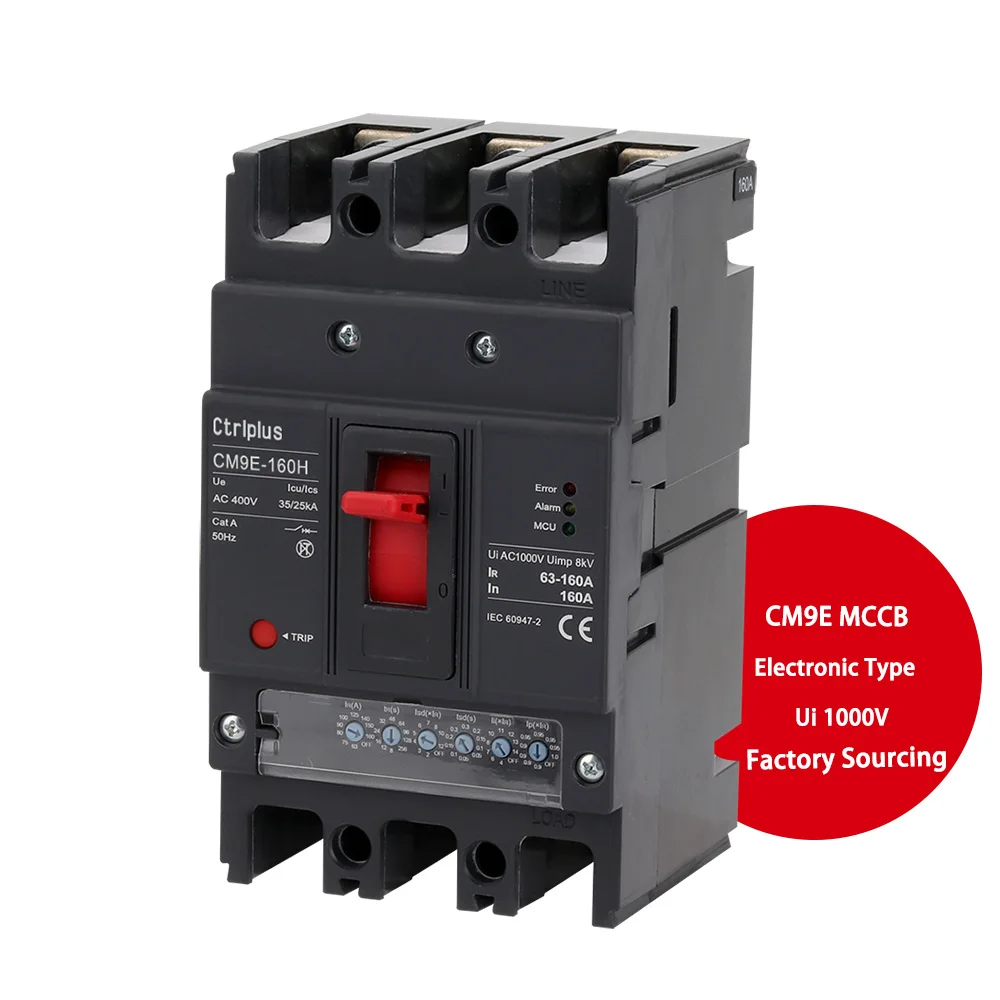 CM9E Continuous Supply Assurance Adjustable 1000At MCCB 160A 30Ma Ats Cover Lockout 1250A 1000Amp