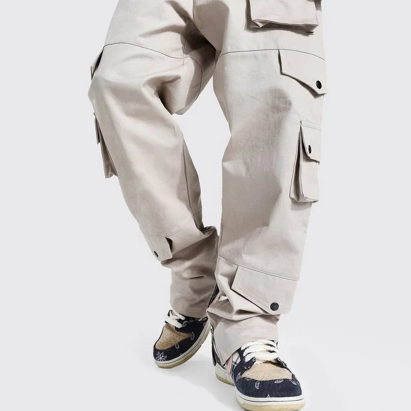 Dec Wholesale Custom Kargo Pants Hip hop Jogger Gym Sweatpants Customized Logo Elastic Waist Pockets Men Cargo Pants