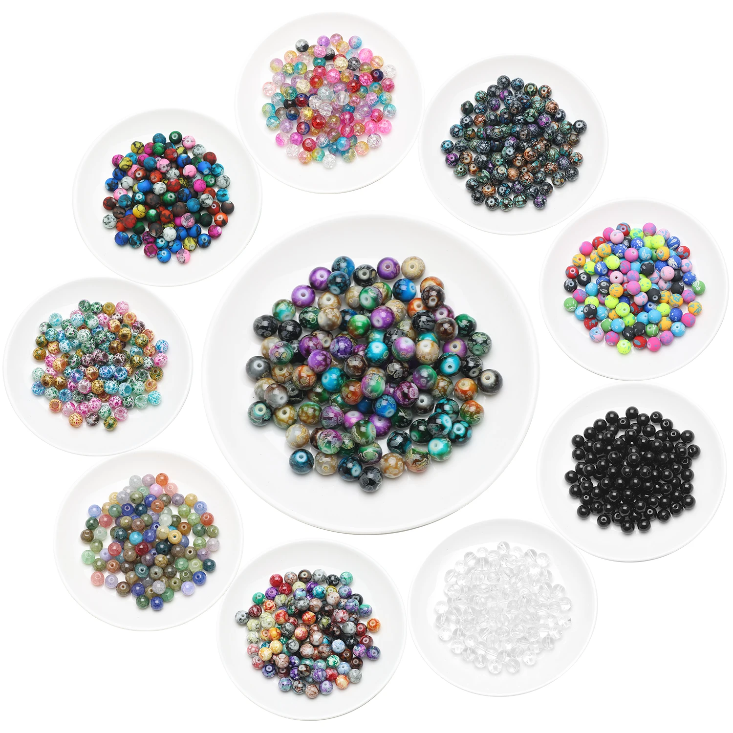 glass beads for bracelet making bulk