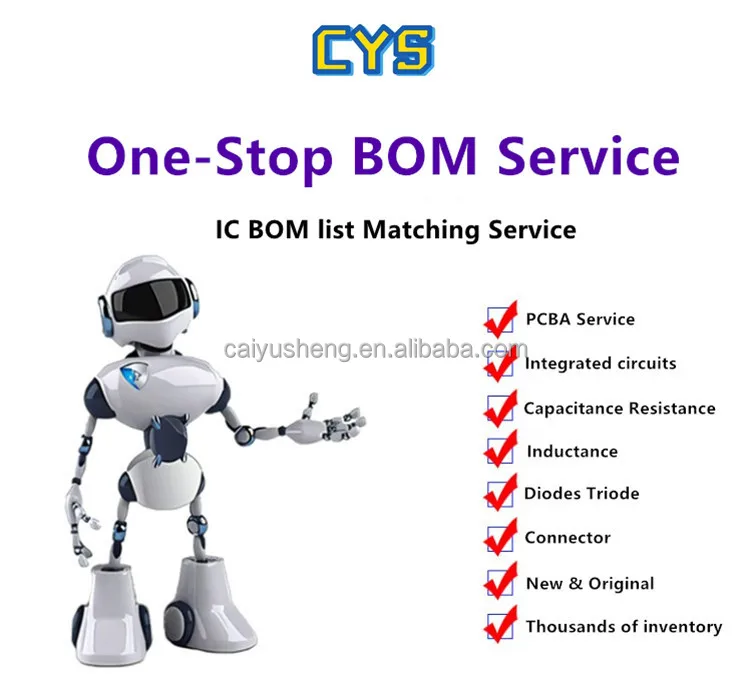 100% New Original BOM List Quotation support 0201 0402 0603 0805 1206 6.3V 10V 16V 25V 50V 100V SMD MLCC Ceramic Capacitors