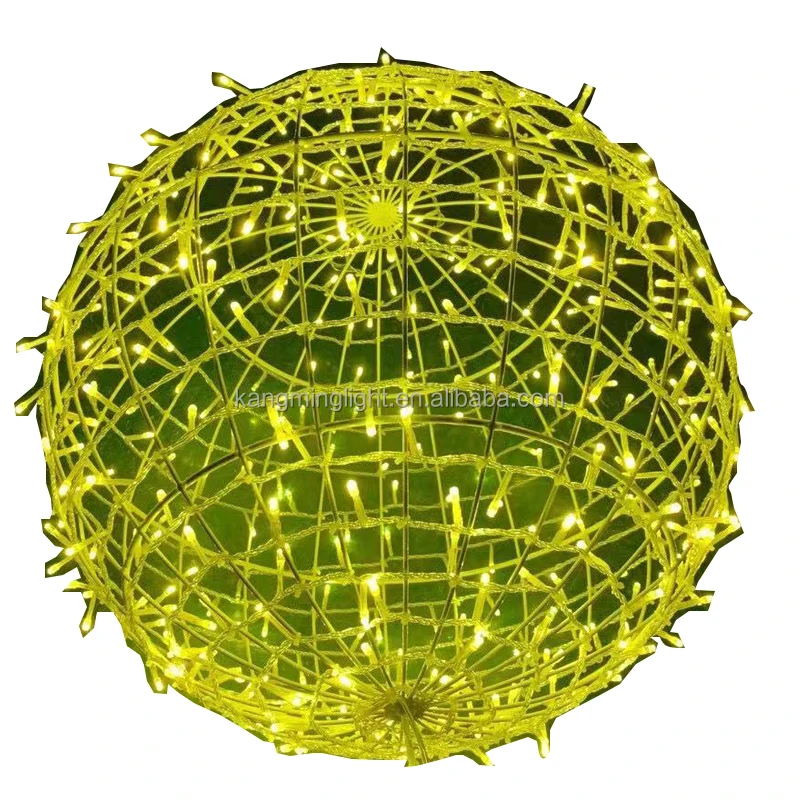 
led ball motif change color string lights acrylic 3d sculpture landscape wedding 