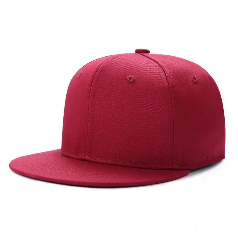 Wholesale New Design Snapback Baseball Cap For Men Solid Color Hip Hop Baseball Cap 3d Embroidery 6 Panel Custom Snapback Hat