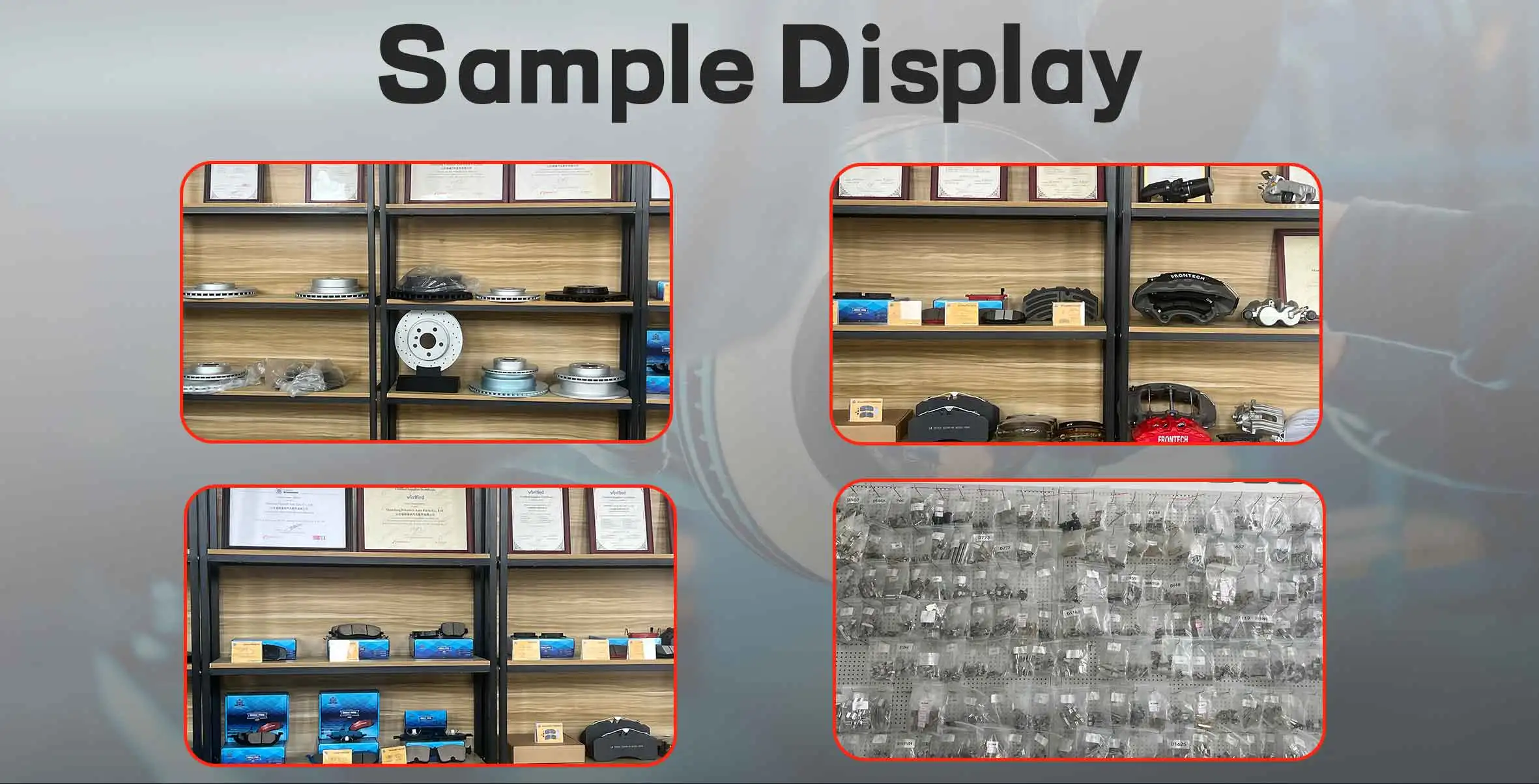 Auto Brake Systems Spare Parts Car Accessories Front Best Brake Disc Car Auto Brake Pads