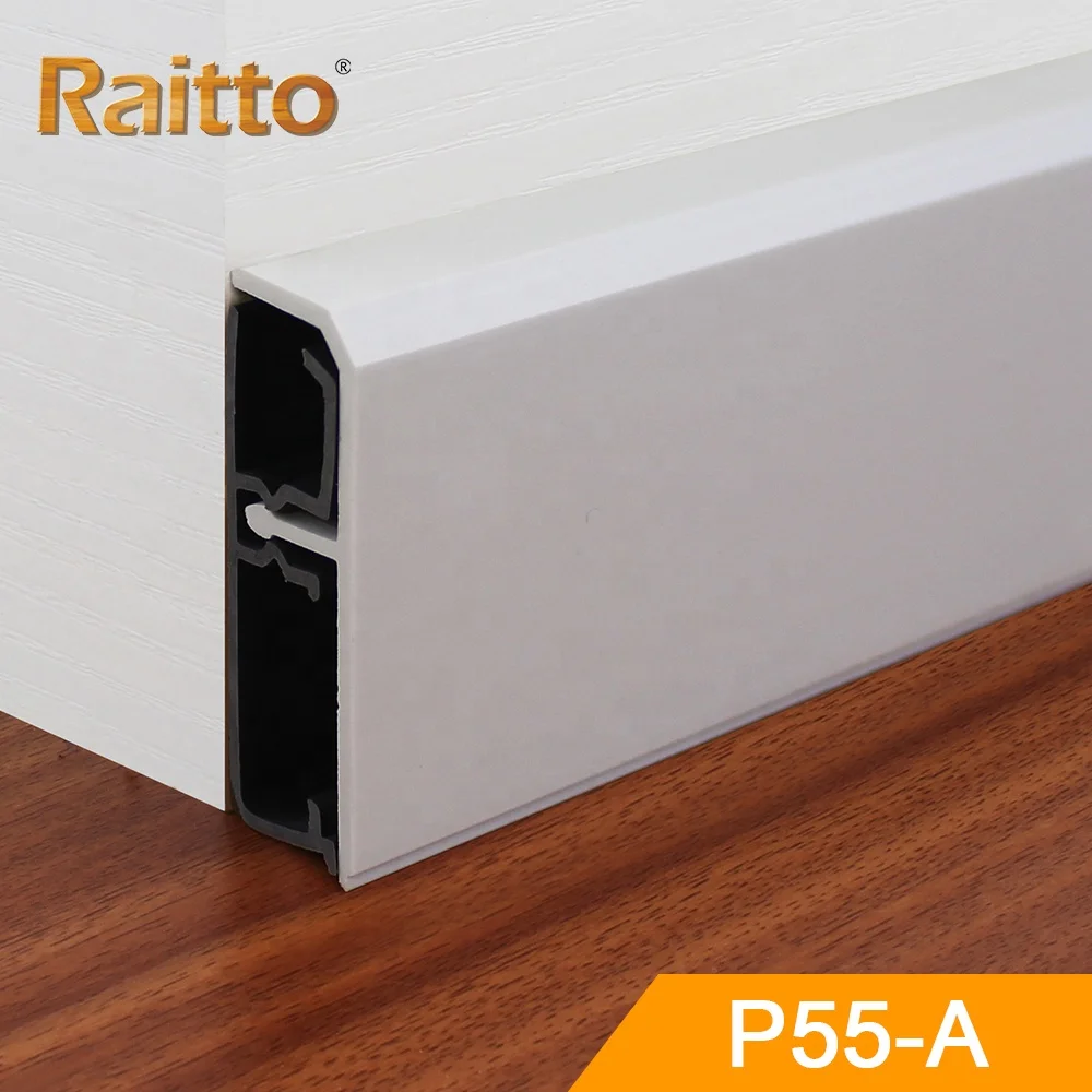  P55-A raitto современный дизайн пластиковый плинтус с поверхностью