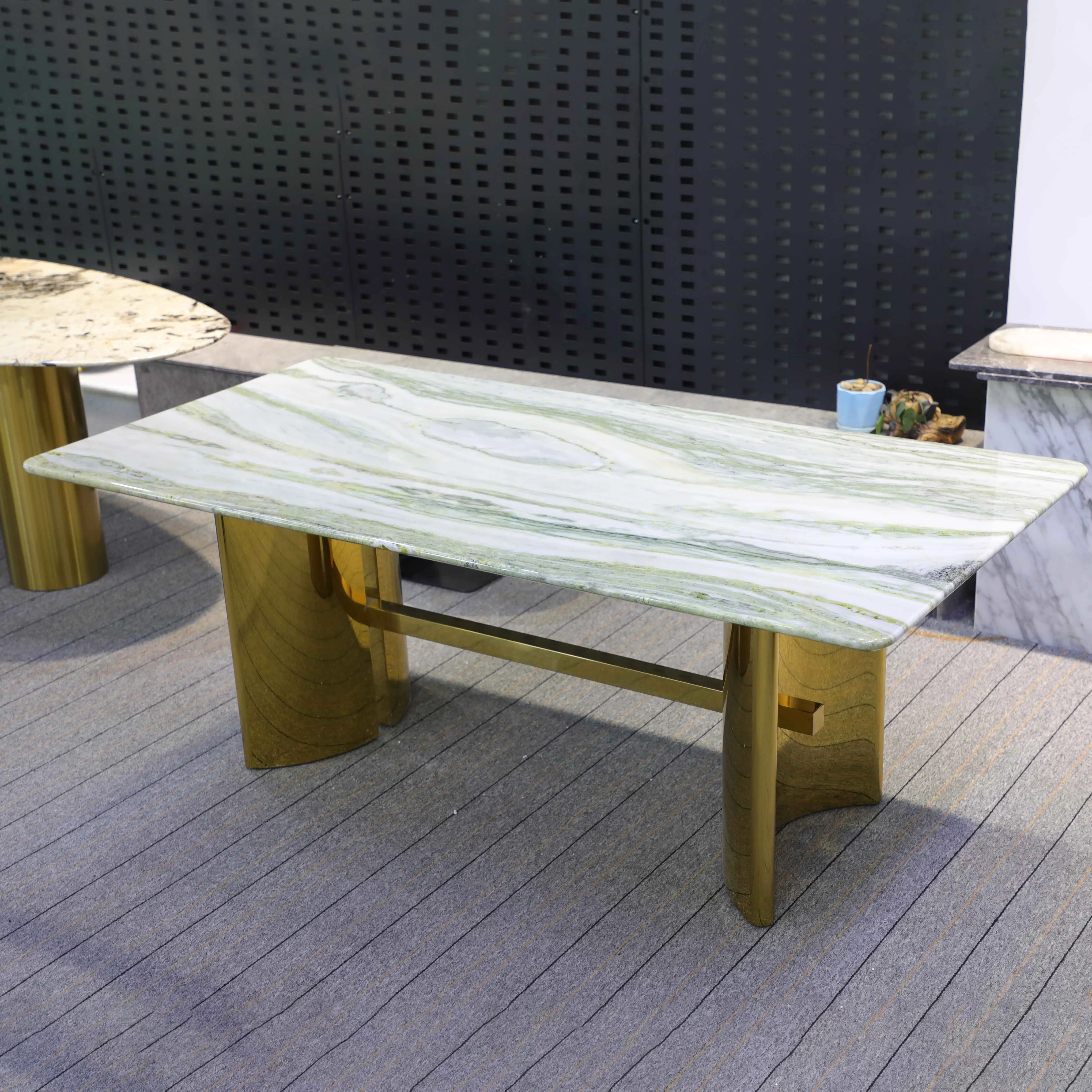 Modern Simple Restaurant Family Dining Table And Chair Combination Furniture Luxury Marble Disassembly