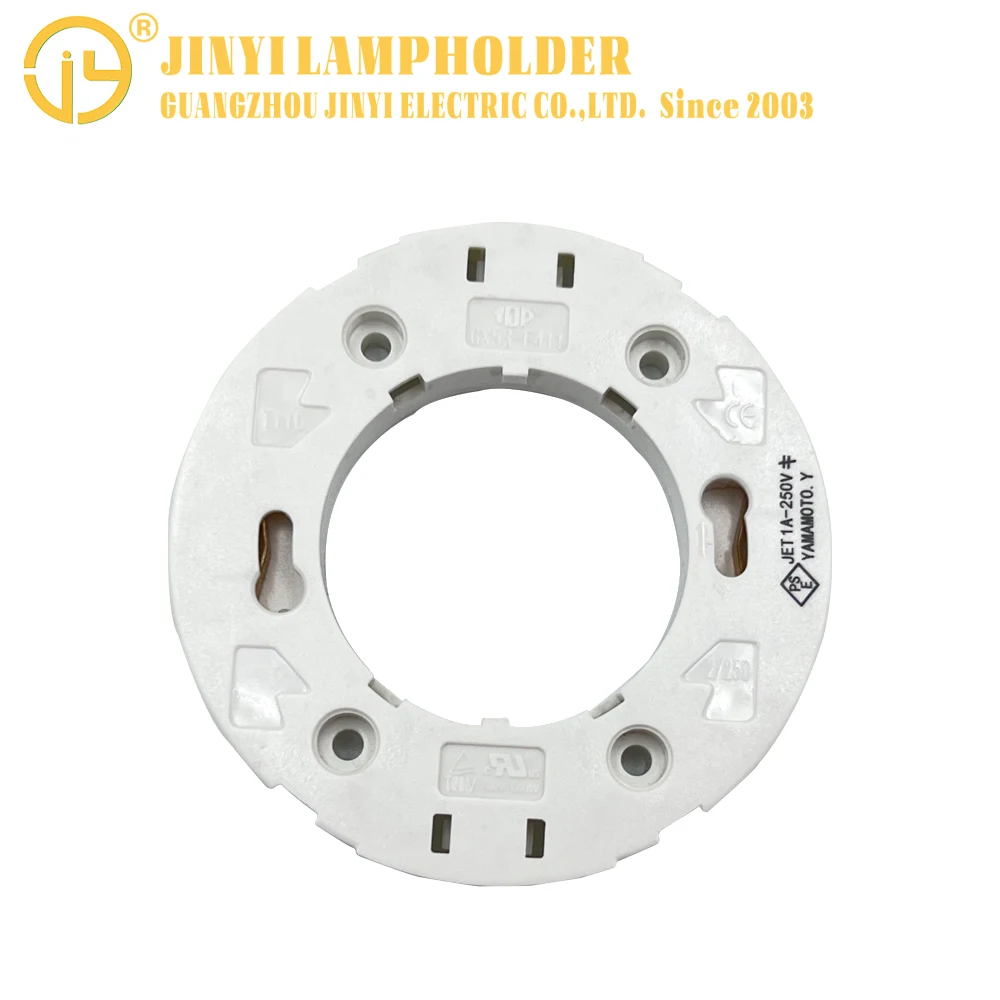 hot sale GX53 fluorescent lamp holder white LED UV plastic lamp holders & lamp bases